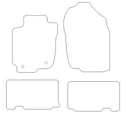 Tappetini per auto Toyota RAV4 IV 03.2013-2016